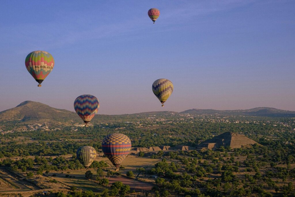 Piramidi di Teotihuacán vicino a Città del Messico